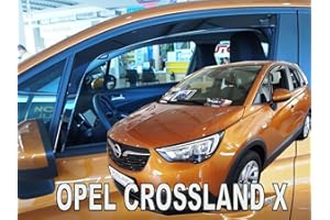 ‎J&J AUTOMOTIVE J&J AUTOMOTIVE | Windabweiser Passend Für Crossland X ab 2017, Heko Regenabweiser, Getönt, Set 2-Teilig, Vorne, Aerodynamisch