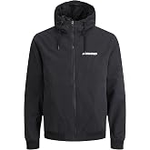 JACK &amp; JONES Rush Hood Bomber Ceket, 12200208-BLK
