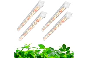 wolezek Pflanzenlampe LED, T8 4 Pack Pflanzenlampe Led Vollspektrum für zimmerpflanzen, 2FT Wachstumslampen für Pflanzen, 3000K 6500K 660nm LEDs Pflanzenlicht für Gewächshaus Indoor