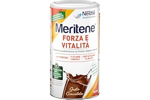 Meritene Forza & Vitalità gusto Cioccolato, integratore alimentare in Polvere | 270g | con Vitamine, Minerali e Proteine | Rafforza il tuo Sistema Immunitario e la Salute delle Ossa