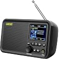 LEICKE DAB+Radio portatile con Bluetooth 5.0,DAB/DAB+radio FM