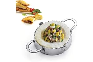 BestUtensils Moule à ravioli, pierogi, etc., en acier inoxydable, découpe pâte à pâtisserie, accessoires de cuisine, Acier inoxydable, Silver, L-12CM