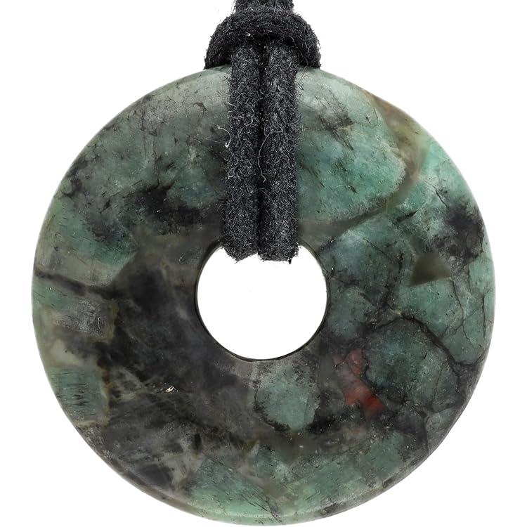 Ketting met Turquoise blauw, edelsteenhanger, Hartje vorm. - Import