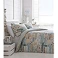 Homemaker Bedding duvet cover set coastal drift wood sea shells beach hut signs (Super King)