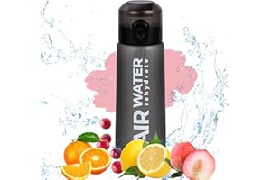 Kinwodon 750ml Air Water Bottle with 7 Pcs Flavour Pods, Leakproof Flavoured Water Bottle with Fruit Pods 0 Sugar 0 Calorie BPA Free for Fitness and Outdoor