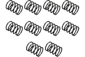 TA-VIGOR 10Pcs Compressed Spring, 12mm OD, 1.2mm Wire Size, 15mm Free Length, Spring Steel Construction Extended Mechanical Compression Springs for Home Repairs, DIY Projects