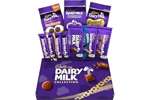 Cadbury Dairy Milk Big Night In Deluxe Hamper, Includes 10 Assorted Chocolate Bars and Bags, Treat Perfect for Christmas Gifting or Sharing, 836 g (Pack of 1)