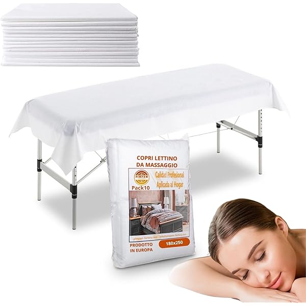 Lenzuola Monouso Per Lettino Massaggio 80 Pezzi | 95x220 Cm | Idrorepellenti E Ipoallergeniche