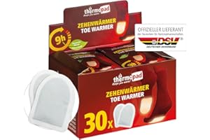 ‎THERMOPAD THERMOPAD Zehenwärmer – DAS ORIGINAL: Wärmepads für 9 Stunden Wärme I Sofort einsatzbereite Fußwärmer I Extra Warmer Fusswärmer – ideal für Outdoor-Aktivitäten & Ski-Schuhe I Fuss-Wärmekissen