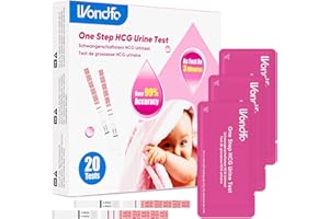 Wondfo Pregnancy Test Strips Early Detection Pregnancy Test 10mIU Sensitive, 20 Pack