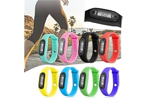 Digital Pedometer Watch Sports Wristwatch, Sbyhbhyds Electronic Student Silicone Bracelet for Kids Children,Activity Tracker Monitor, Outdoors Kilometer Step Counter Stopwatch,LED Backlight