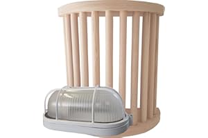 SULENO EMMA Sauna Lamp with Sauna Light and Connection Cable Sauna Light Sauna Accessories High Current 400 V (Lampshade + Socket)