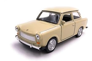 H-Customs Welly Trabant Trabi Modellauto Auto Lizenzprodukt 1:34-1:39 Ocker