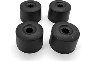 Partsdealers Wheel Nut Covers - Durable Bolt Covers Caps (4, Matt Black, 24mm VW Locking)
