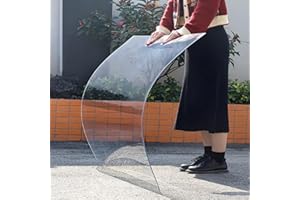 NIANXINN Plaque Polycarbonate pour Serre Jardin,Feuilles de Toit Transparent,Feuille de Verre Acrylique,Couverture de Toit,Imperméable Résistant Aux UV,Panneaux pour Toit Cabane Abri (0.8x3m)