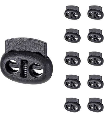 10 Stück Kordelstopper Aus Kunststoff – Für Schnürsenkel, Hoodies, Zelte Und Paracord