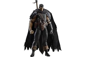 PURUUIGE Guts Figura de Anime, Guts versión de Batalla, Figura de acción dañada, PVC, Negro, espadachín, entrañas, Cambio, Cara, Modelo, Estatua, Juguete, Colecciones de Oficina Regalo