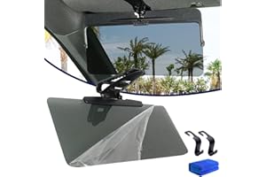 NNBWLMAEE Parasole universale per auto con protezione antiriflesso polarizzata, estensore per visiera, estensore parasole per auto, parasole universale, per una visione più chiara (1 pezzo)