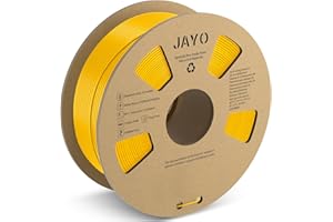 ‎JAYO JAYO PLA+ Filament 1.75mm, PLA Plus 3D Drucker Filament 1.1kg Spulen, Neatly Wound Filament, Maßgenauigkeit +/- 0,02, Zähigkeit PLA+ Gelb