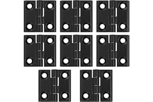 SHACHENH 8 STK Scharniere Klappbar, 40x40mm Verbinder Scharniere Schwarz, Klappscharnier Schwerlast, Edelstahl Scharniere Verbinder, Türscharniere für Holztüren Fenster Schränke Gartentor Tür Scharnier Set