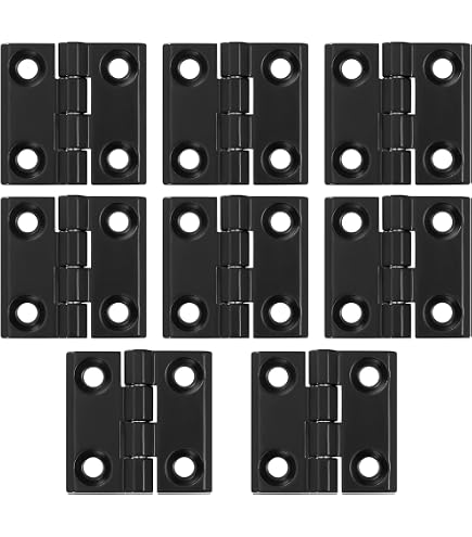 Cerniere Per Mobili E Finestre Uxcell In Alluminio Nero, Quadrate 60x60 Mm, Confezione Da 2