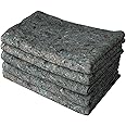 Triplast Pack of 5 x Removal Blankets (150cm x 200cm) | Heavy Duty Wool Mix Fabric Blanket | Ideal for Furniture Protection, Transit Van Use, Moving, Packing & Storage