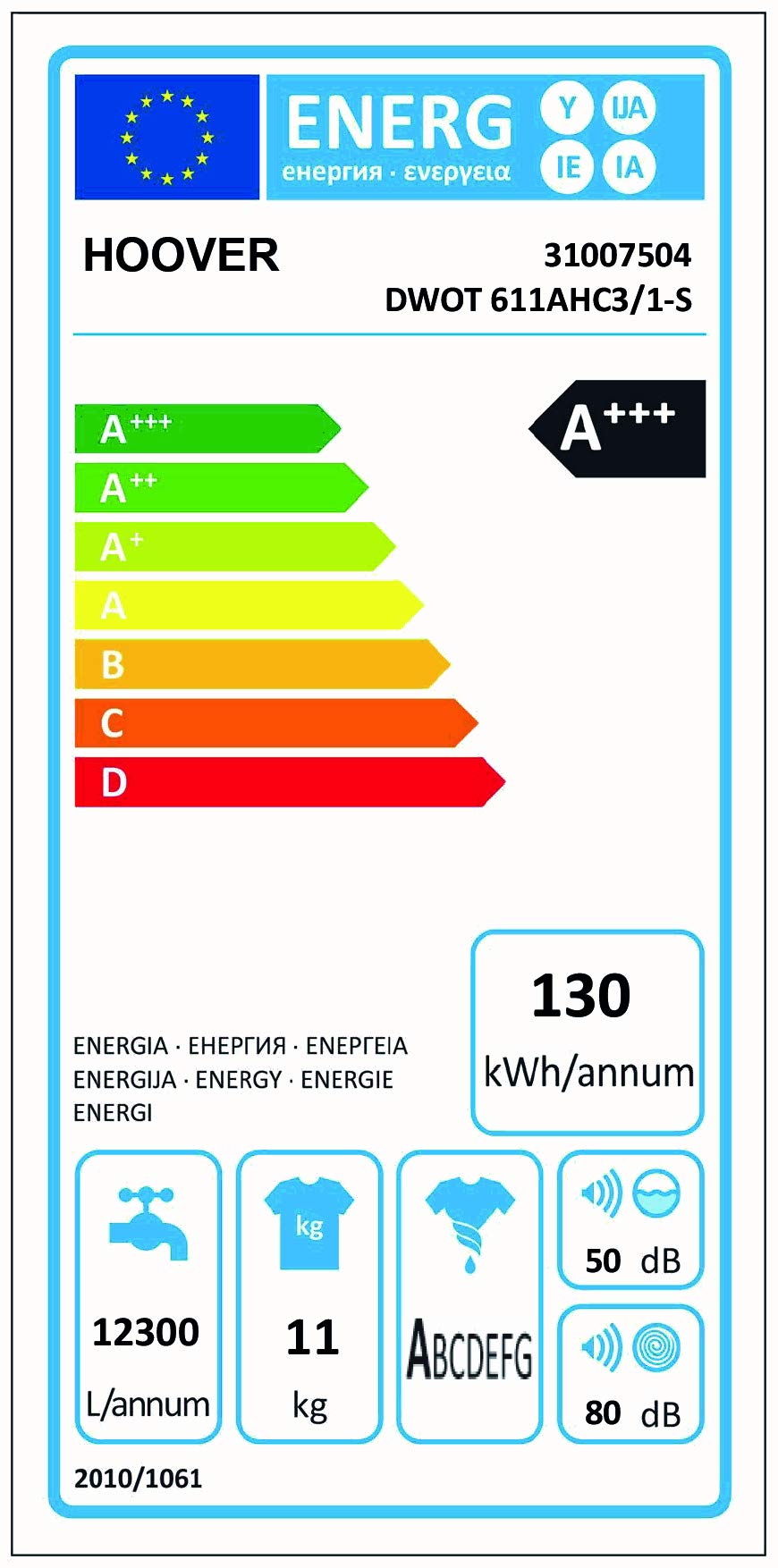 HOOVER-DWOT-611AHC31-S-Waschmaschine-11-kg-1600-UMin-A