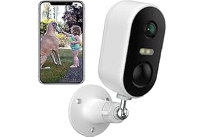 Arenti Outdoor Wireless Surveillance Camera Outdoor Battery 2.4 GHz WLAN Camera Surveillance Outdoor Securit Camera IP65 Waterproof 2-Way Audio Compatible with Alexa, Google, 1 PC