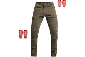 John Doe Defender - Monolayer |CE - Zertifizierung AAA | Motorradhose| Atmungsaktiv | Cargo Hose | Hose mit Seitentaschen | Mit Protektoren