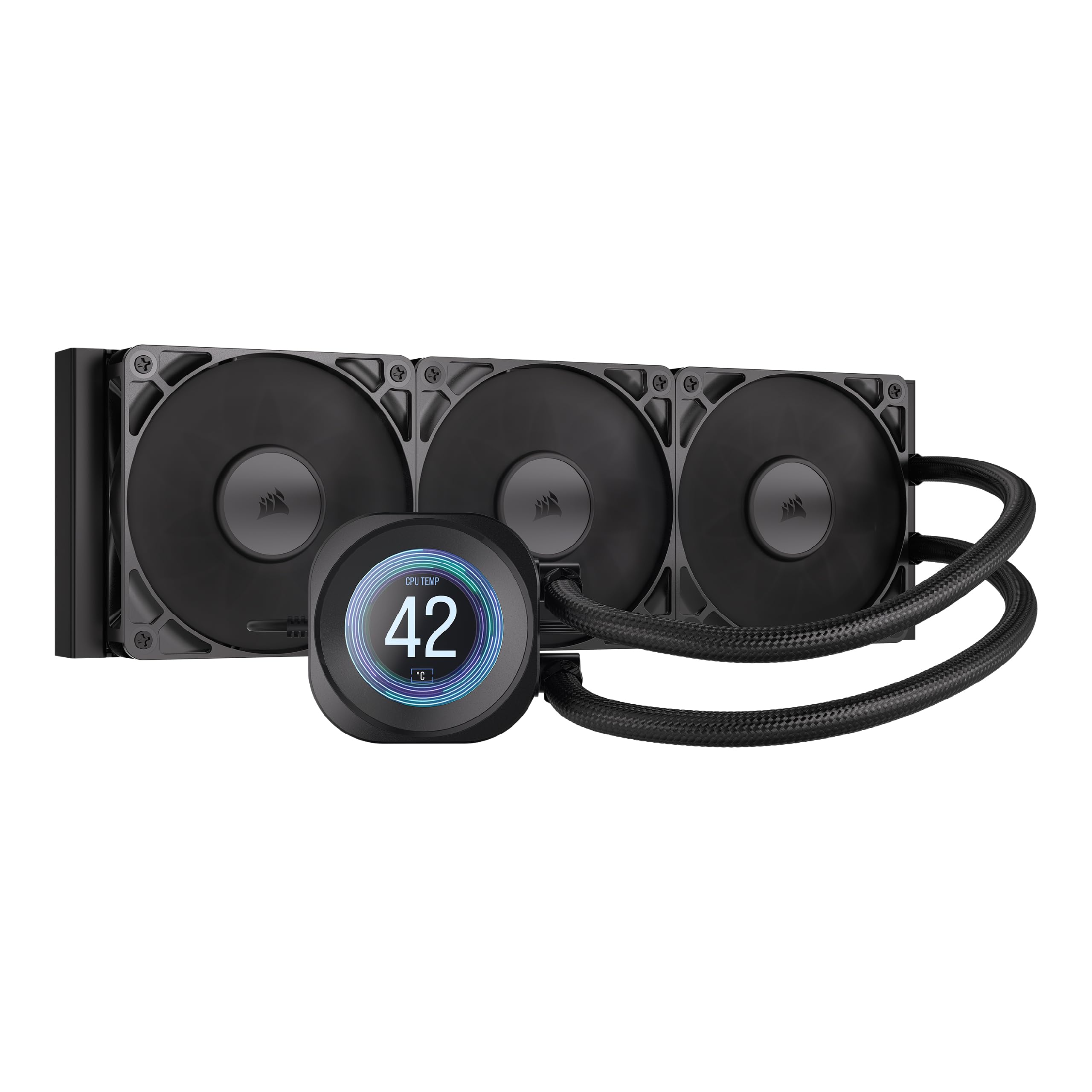 Corsair NAUTILUS Water 360mm RS LCD 72.8 CFM Black