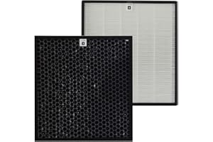 PUREBURG AC4123 AC4124 Filtro di ricambio compatibile con purificatore d'aria Philips AC4012/10, numero di parte AC4123/10 e AC4124/10, H13 HEPA + filtro ai carboni attivi