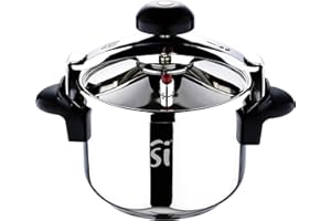 San Ignacio 6 L Córdoba-Pentola a Pressione, 22 cm, 6 Litri, Acciaio Inossidabile, Argento