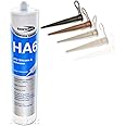 1 x Bond It Transparent HA6 Silicone Sealant High Modulas safe for RTV fresh or marine salt water aquarium fish tanks - EU3 Cartridge (approx. 310ml)
