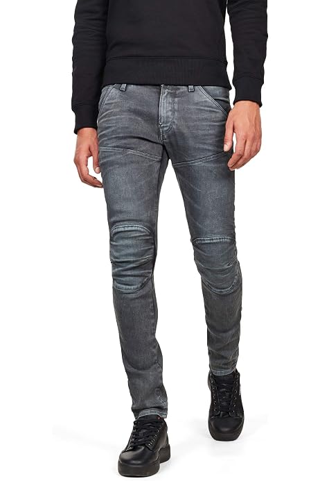 G-STAR RAW Men's 5620 Elwood 3D Skinny-Jeans, Grey (dk Aged Cobler  7863-3143), 24W / 28L: Buy Online at Best Price in UAE - Amazon.ae