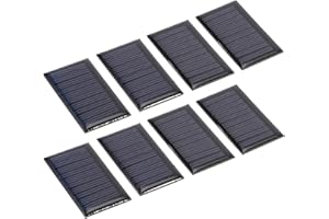 Jenngaoo 8 szt. 30 MA 5 V mini panele słoneczne, przenośne polikrystaliczne krzemu moduł ogniw paneli słonecznych DIY solarna płytka epoksydowa materiały do zabawek elektrycznych