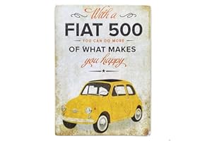 CUCUBA Kustom Art Calamita (magnete) Serie 500 Vintage per Frigorifero/Garage/Bar Stampa su Legno 10x6 cm