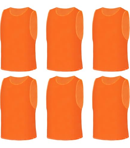 10 Bavaglini Sportivi In Rete | Per Calcio, Rugby, Allenamento | Taglie