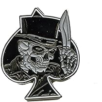 Tête mort broche badge pins métal coulé skull métallique