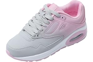 JOMIX Zapatillas Mujer Casual Depotivas Mujer con Colchón de Aire Gimnasio Correr Tenis
