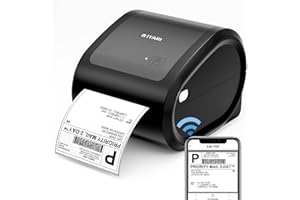Itari Termiczna drukarka etykiet Bluetooth – przenośne urządzenie do etykietowania kodów kreskowych do etykiet wysyłkowych kompatybilne z DHL Hermes DPD GLS UPS