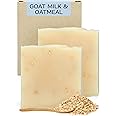 AUTHENTIC BATH & SOAP Cold Processed - Goat Milk and Oatmeal Soap Bar - Anti-Aging & Soothing for Men & Women, Natural, Handmade, no Parabens or Sulfates, Face & Body. (Pack of 2) 120 gr Each