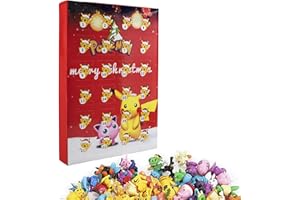 JINHUAXIN Adventskalender 2023 Kinder, Adventskalender Kinder, 24 Stück Countdown Kalender für Kinder, Adventskalender 2023 Mit Minifiguren für Kinder, Weihnachtskalender, Rot
