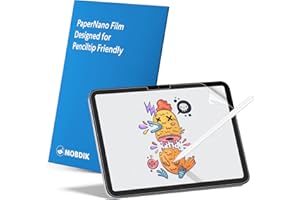 MOBDIK 2 Stück Papier Schutzfolie für iPad (A16) 11. / 10. Gen (2025/2022) & iPad Air 11 M3 2025 / M2 2024 Zeichnen Wie auf Papier, Blendfreiem, mit Easy Installation Kit