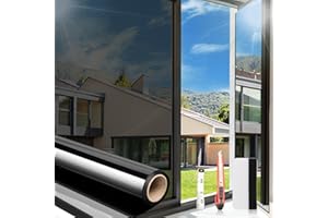 ARTHOME WALL DECOR Arthome Kit de Película Anti-UV 60x254cm, Control de Calor para Ventanas, Tinte Reflectivo, No Pegamento, Película Adhesiva para Hogar y Oficina, Reducción del Resplandor