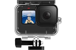 TELESIN Custodia impermeabile per GoPro Hero 9, 50 m di profondità subacquea per GoPro Hero 9, colore: nero