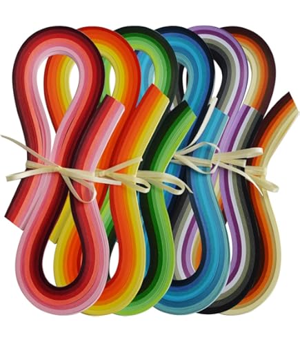 Carta Quilling Nero - 600 Strisce 3mm X 390mm Per Artigianato E Decorazioni - Foto 8