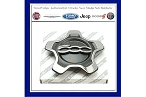 PDTXCLS For 500X Alloy Wheel Centre Cap Trim Black/Chrome New and For 735626312