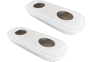 METROX Nawilżacz powietrza, 2-częściowy zestaw z ceramiki, neutralny, prosty, biały, do postawienia na kaloryferze, kominku, dyfuzorze wody a1653