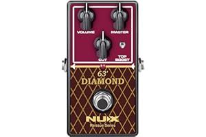 NU-X | The Reissue Series 63 Diamond Pedal | Emulate the Classic British 30-Watt Class-A Valve Amplifier Overdrive Tone Sound with Ease, Mimics the Original Amplifier's Functionality
