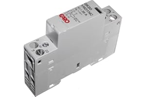 GARO ELECTRIC LTD 20A 2 Pole Contactor 230V AC 1 Normally Open N/O and 1 Closed N/C Modular for DIN Rail Mounting 20 Amp